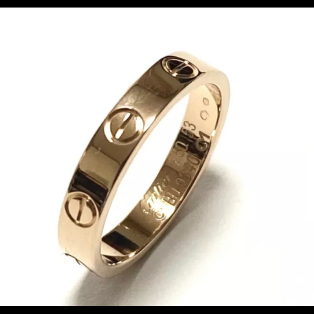 Authentic Cartier Mini love ring size 6.25